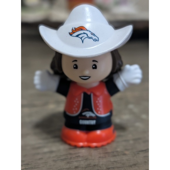 Fisher-Price Other - Fisher Price Little People Denver Broncos Cheerleader Fan Girl NFL Cowboy Hat